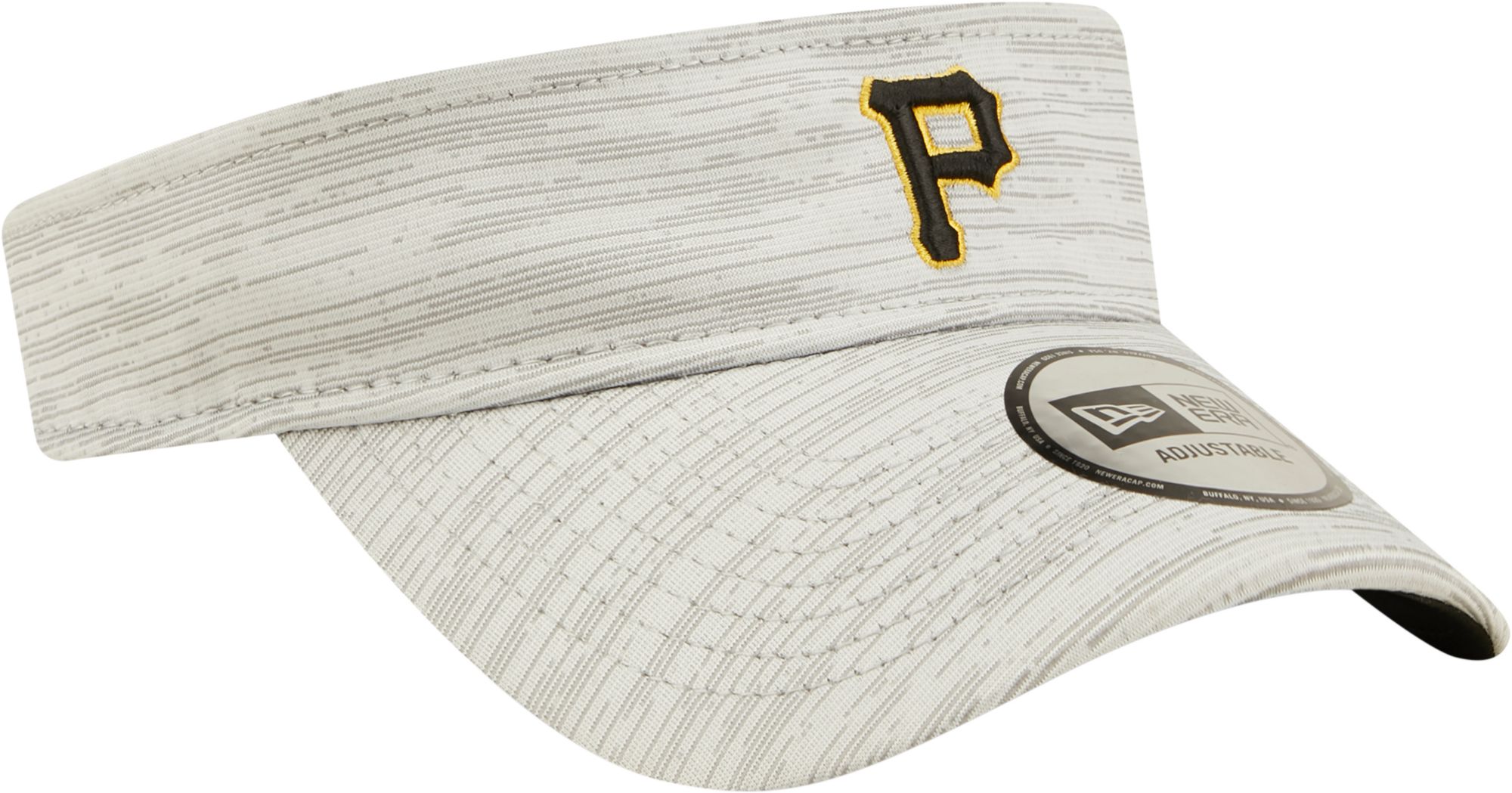 New Era Men's Pittsburgh Pirates Gray Distinct Adjustable Visor product image