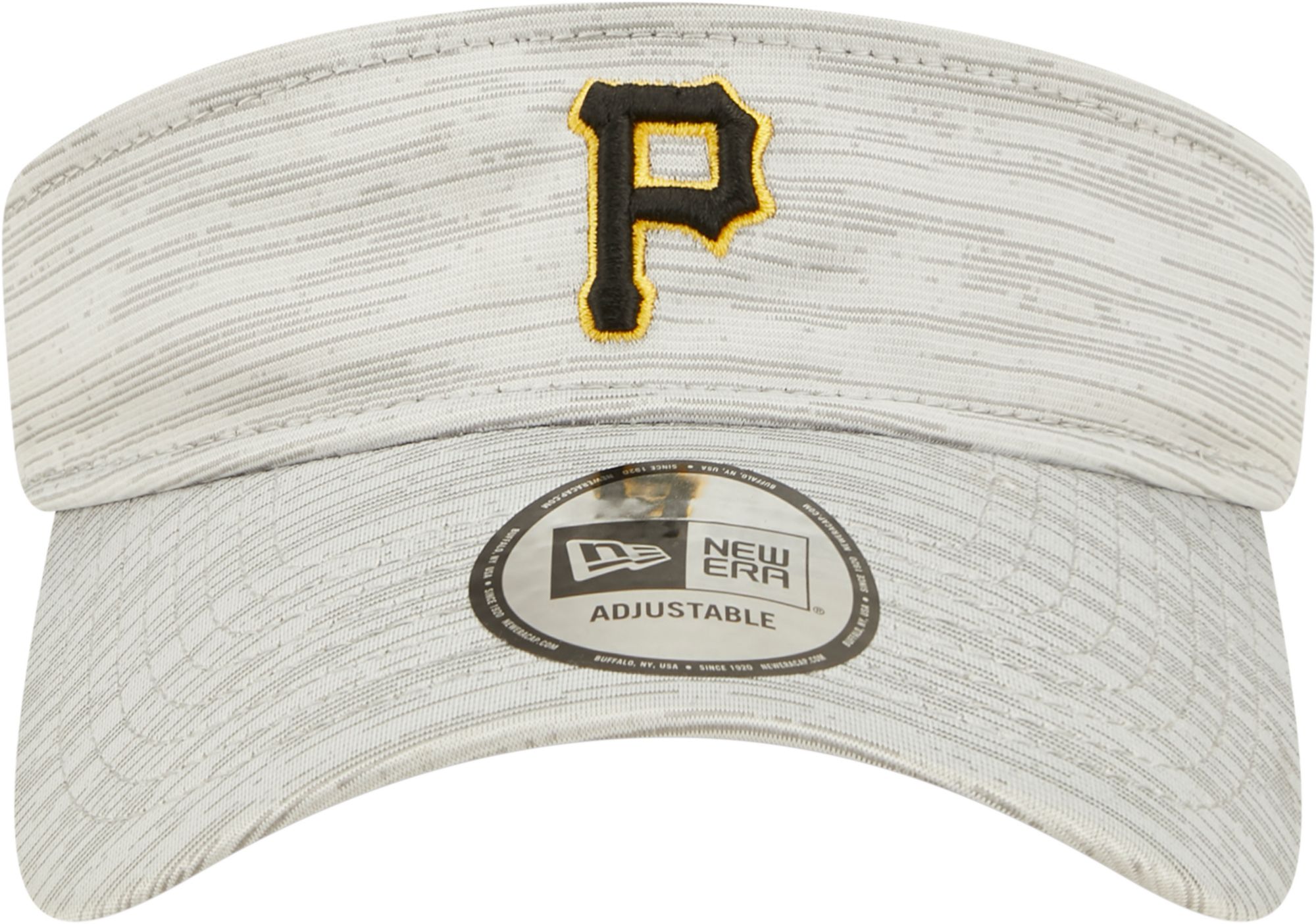 New Era Men's Pittsburgh Pirates Gray Distinct Adjustable Visor product image