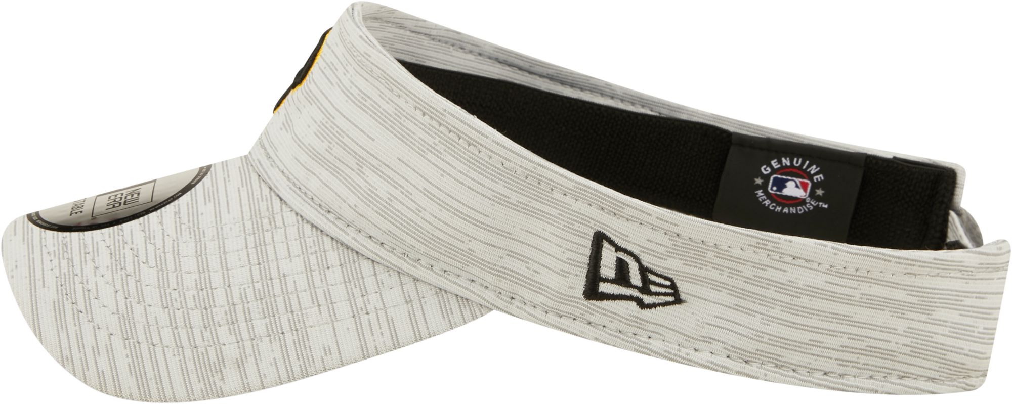 New Era Men's Pittsburgh Pirates Gray Distinct Adjustable Visor product image