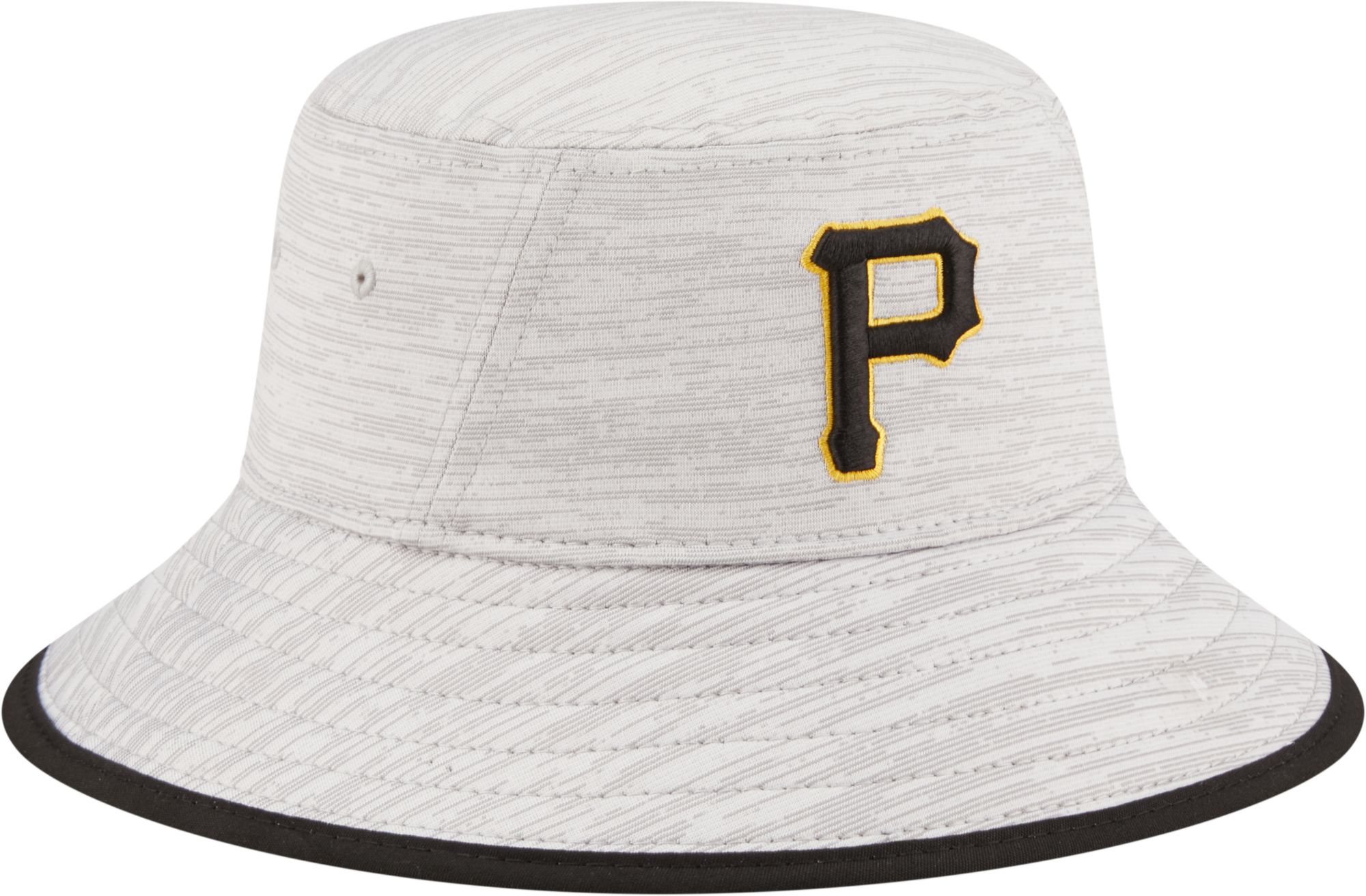 New Era Men's Pittsburgh Pirates Grey Distinct Bucket Hat product image