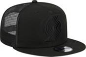 New Era Portland Trail Blazers Black 9Fifty Trucker Hat product image