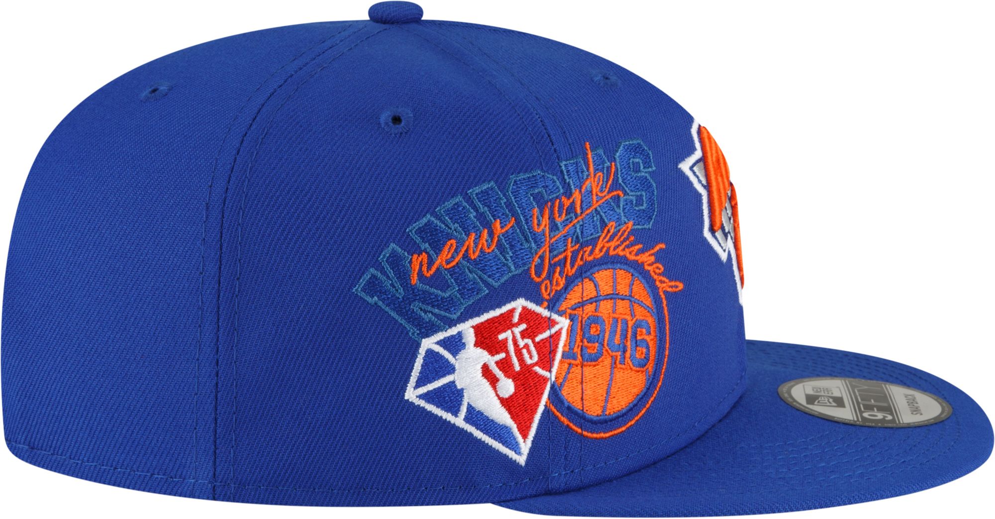 New Era Men's New York Knicks Blue 9Fifty Adjustable Snapback Hat product image