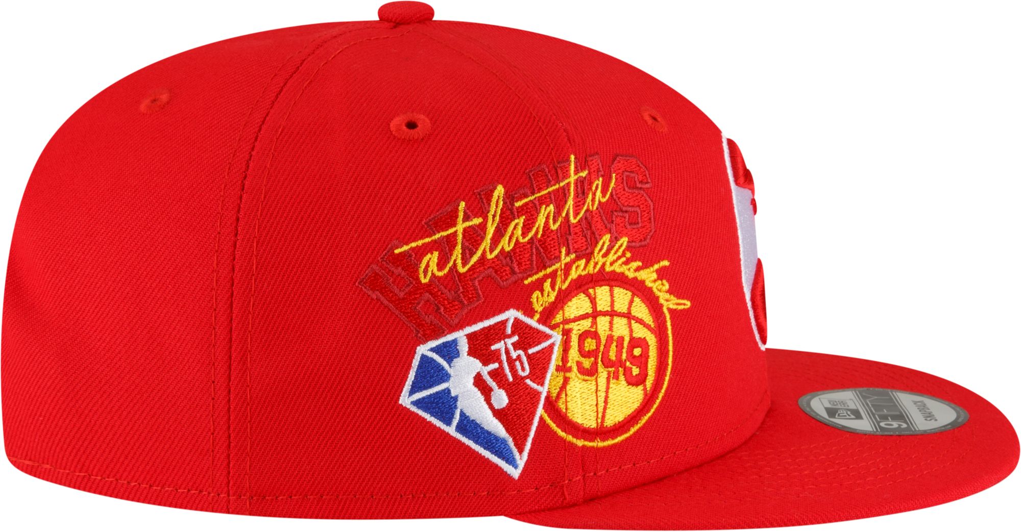 New Era Men's Atlanta Hawks Red 9Fifty Adjustable Snapback Hat product image