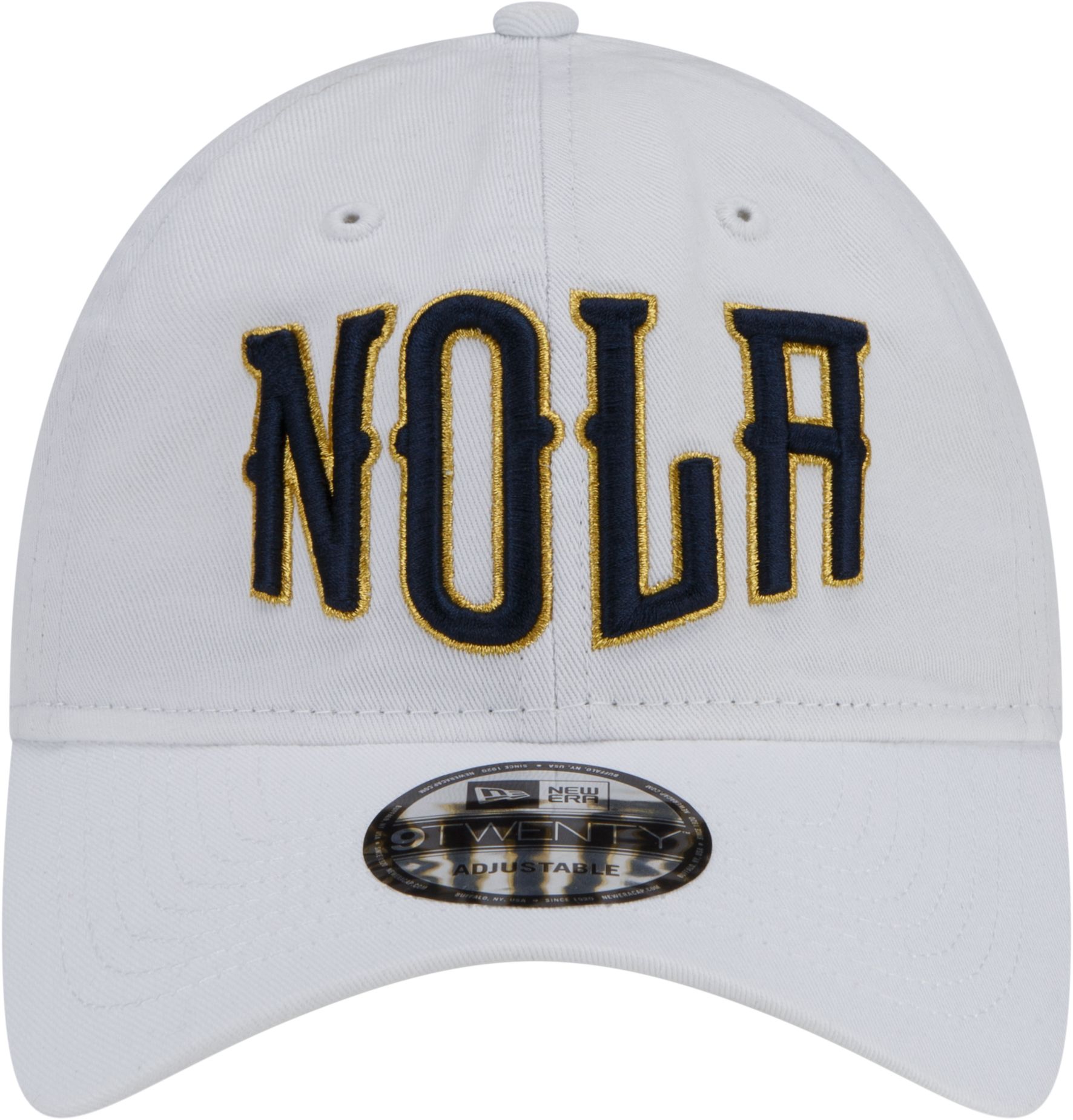 New Era Men's 2021-22 City Edition New Orleans Pelicans White 9Twenty Adjustable Hat product image
