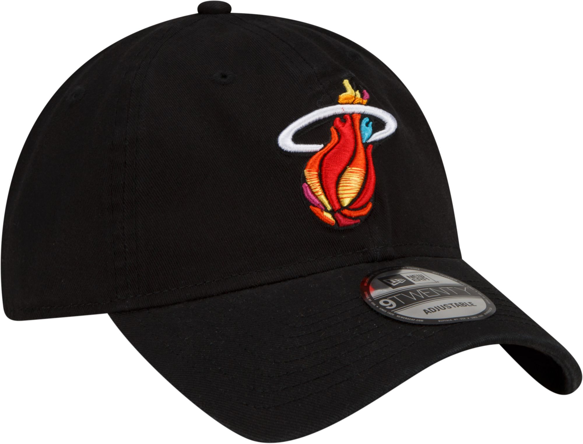 New Era Men's 2021-22 City Edition Miami Heat Black 9Twenty Adjustable Hat product image