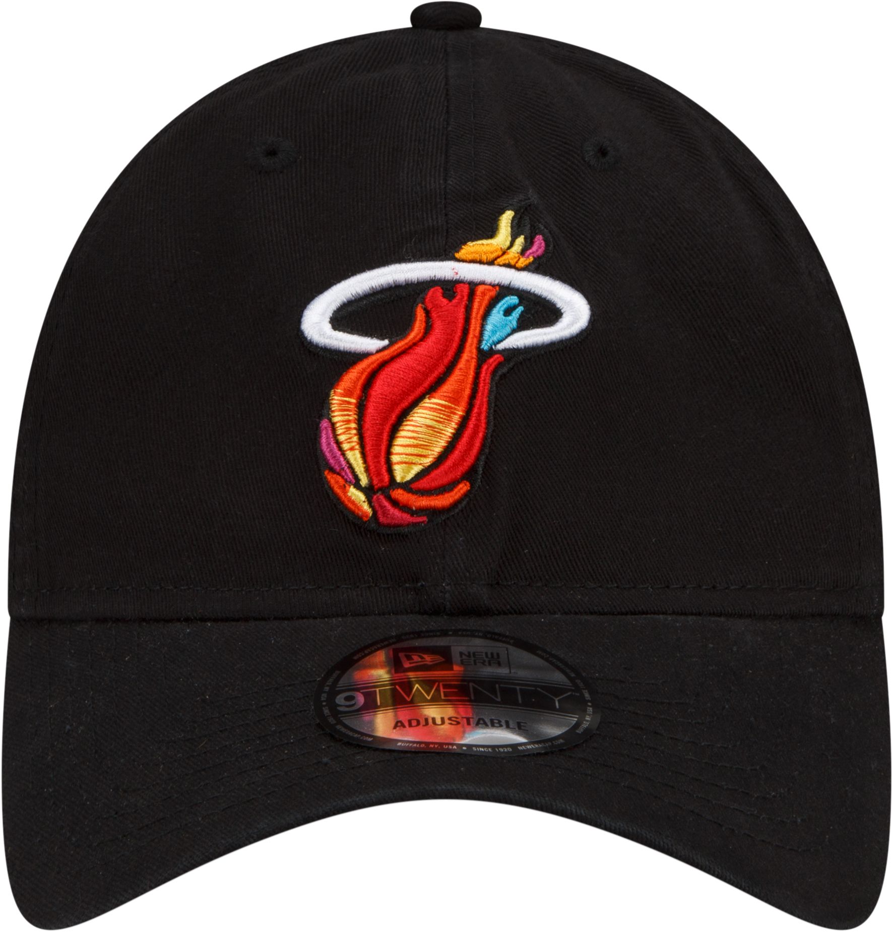 New Era Men's 2021-22 City Edition Miami Heat Black 9Twenty Adjustable Hat product image