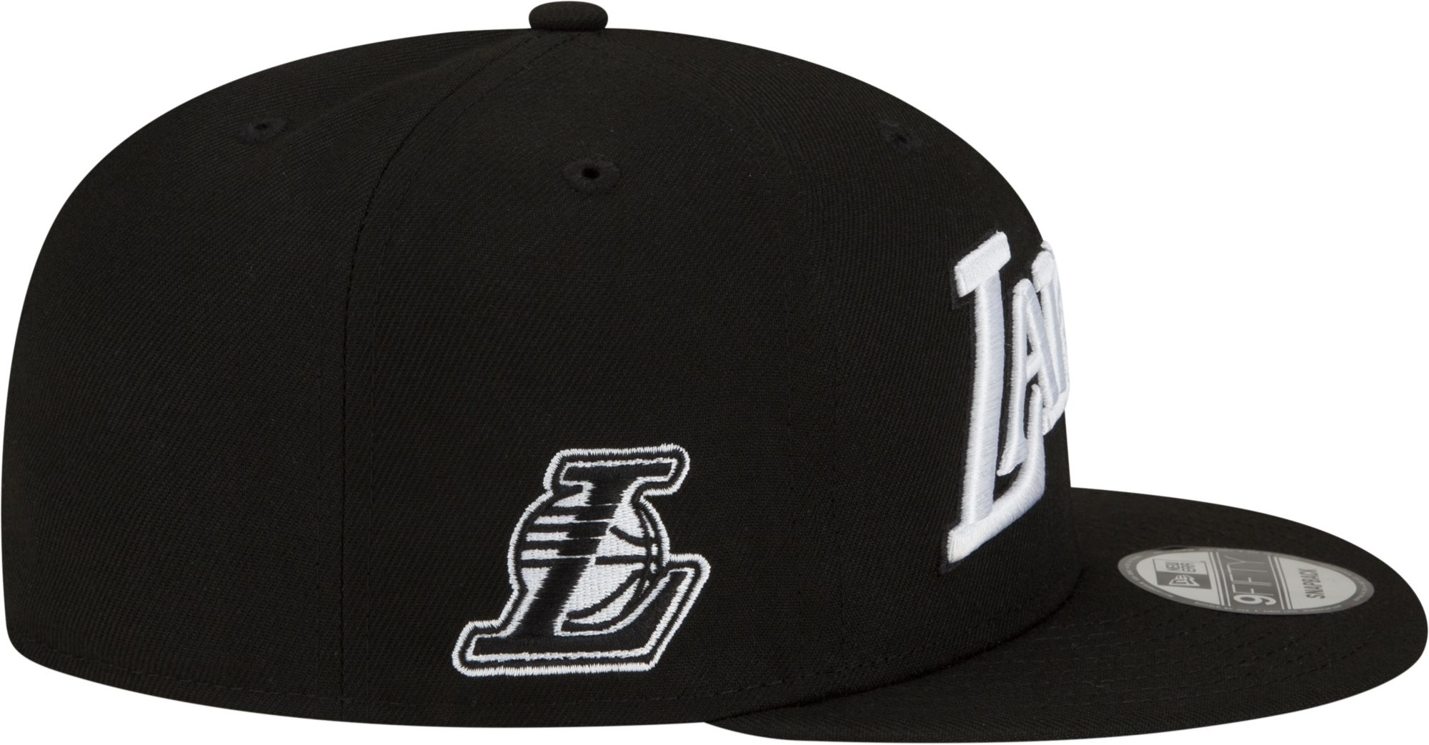New Era Men's 2021-22 City Edition Los Angeles Lakers Black 9Fifty Adjustable Hat product image
