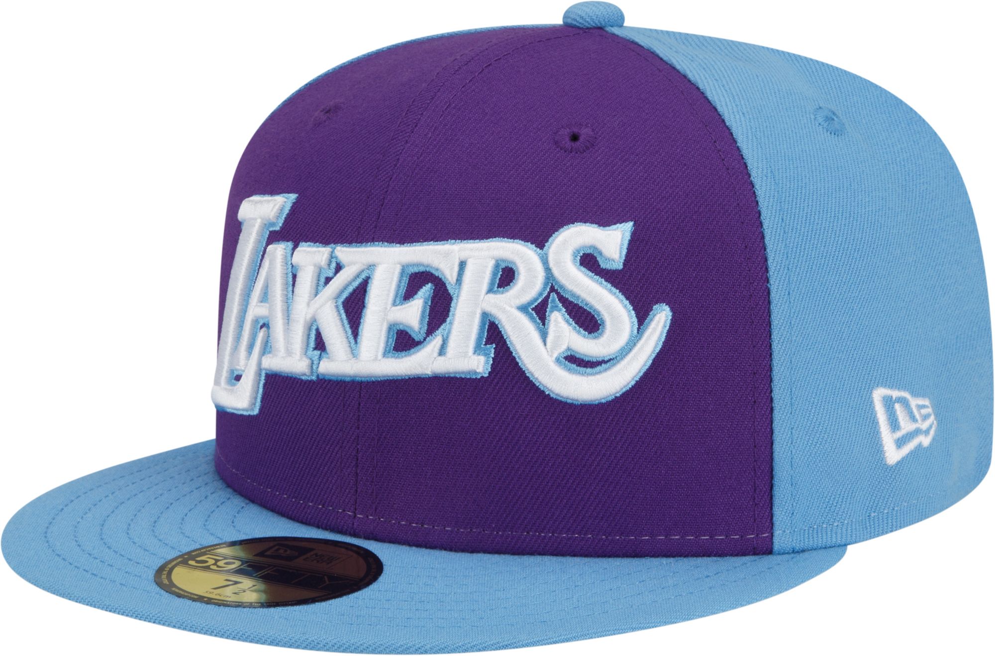New Era Men's 2021-22 City Edition Los Angeles Lakers Purple 59Fifty Fitted Hat product image