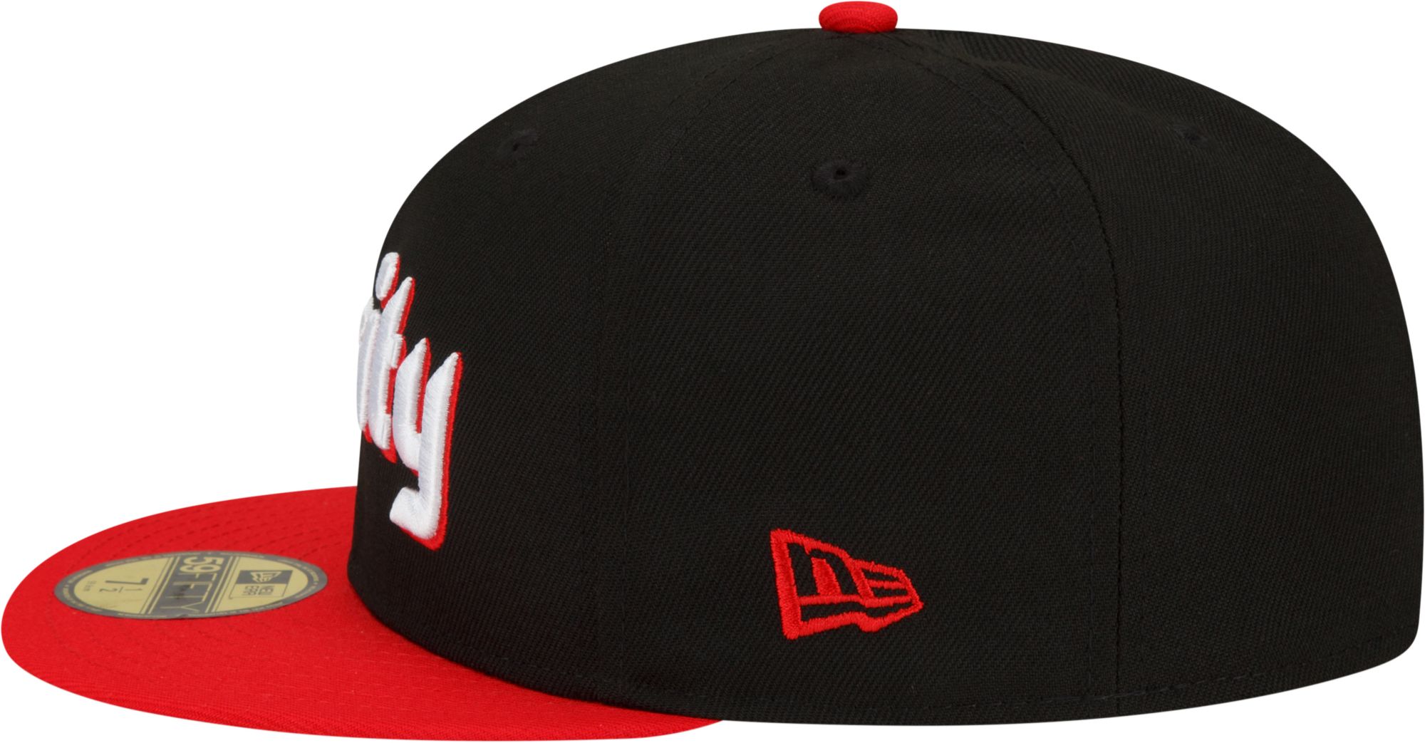 New Era Men's 2021-22 City Edition Portland Trail Blazers Black 59Fifty Fitted Hat product image