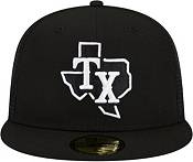New Era Men's Texas Rangers Batting Practice Black 59Fifty Fitted Hat product image