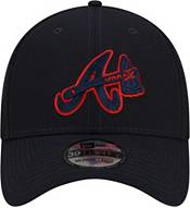 New Era Atlanta Braves Black Logo 39THIRTY Flex Hat