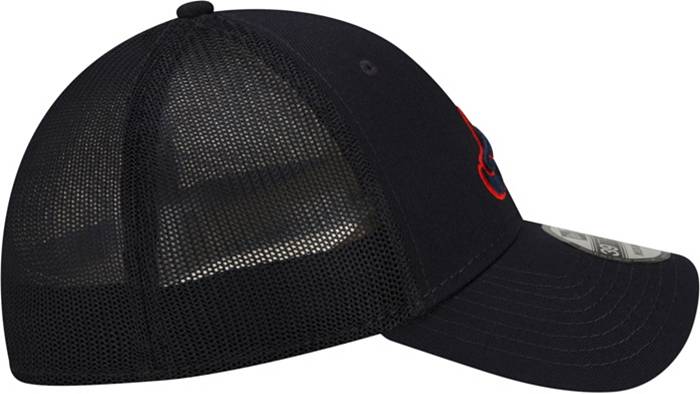 New Era Men's Atlanta Braves Batting Practice Black 39Thirty Stretch Fit  Hat