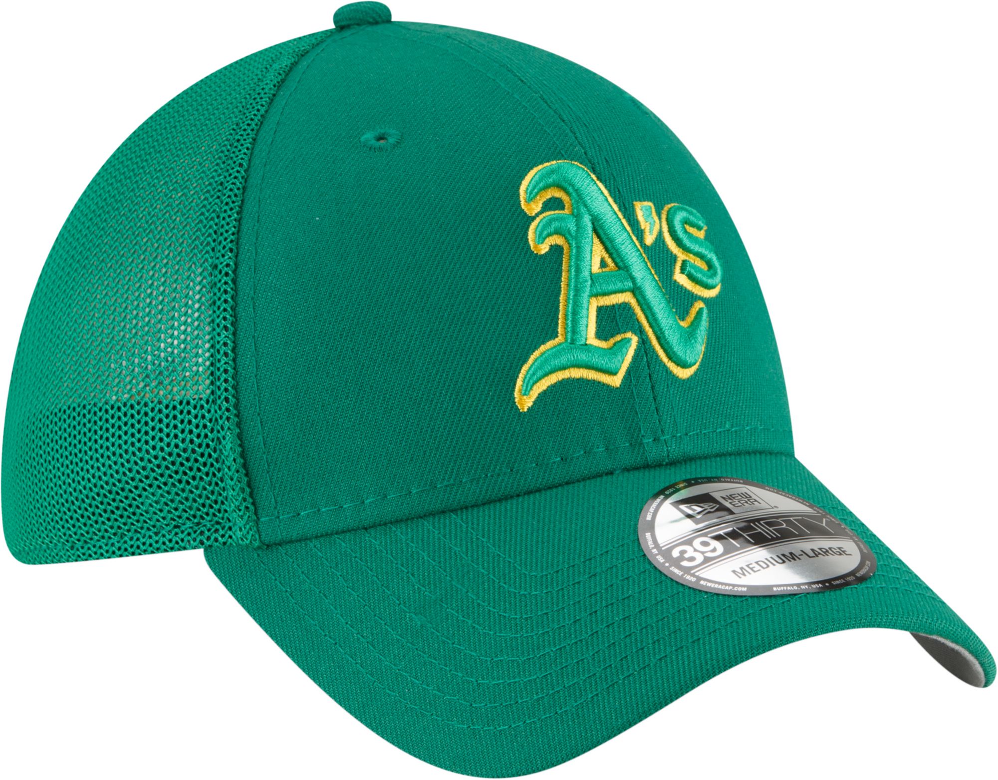 New Era Men's Athletics Batting Practice Green 39Thirty Stretch Fit Hat product image
