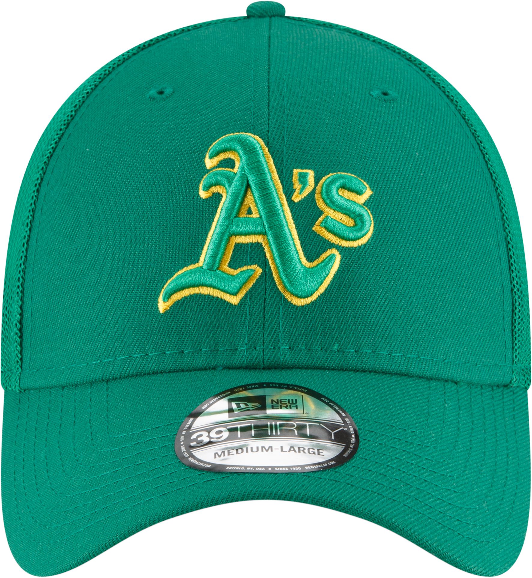 New Era Men's Athletics Batting Practice Green 39Thirty Stretch Fit Hat product image