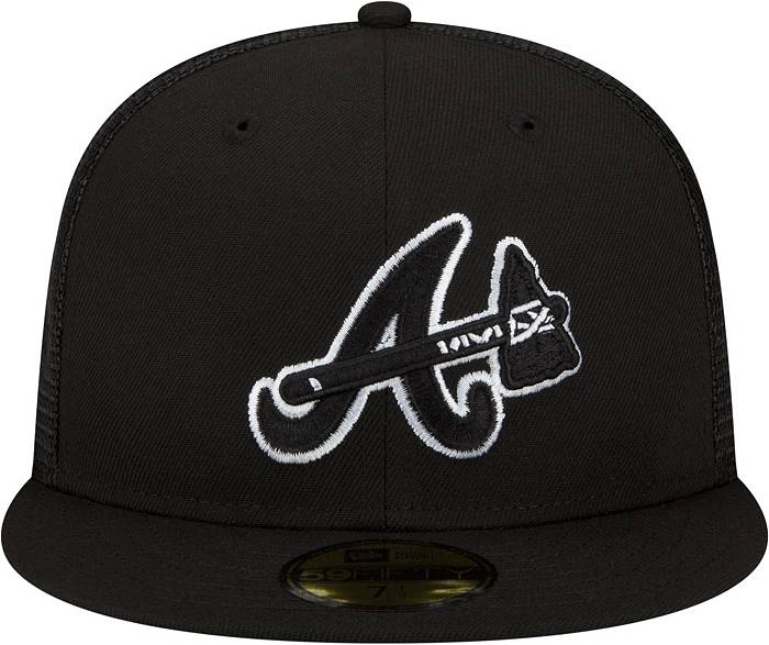 Atlanta Braves New Era 5950 Batting Practice Fitted Hat - White