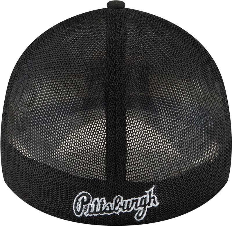 New Era Men's Pittsburgh Pirates Black 39Thirty Stretch Fit Hat product image