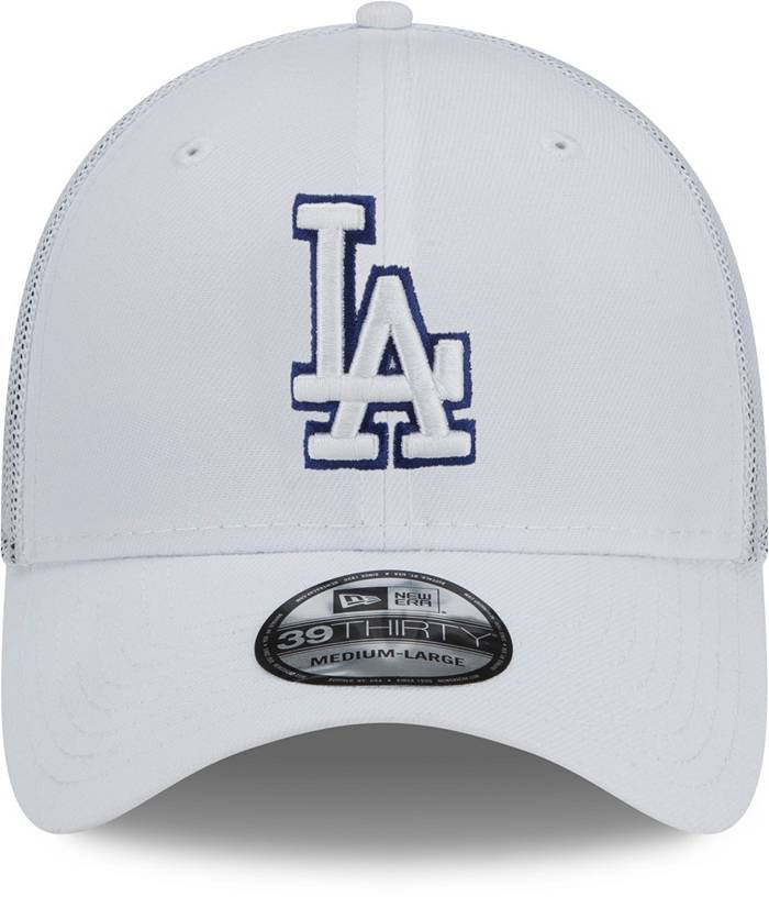 LA Dodgers New Era 3930 League Essential Black Stretch Fit Baseball Cap