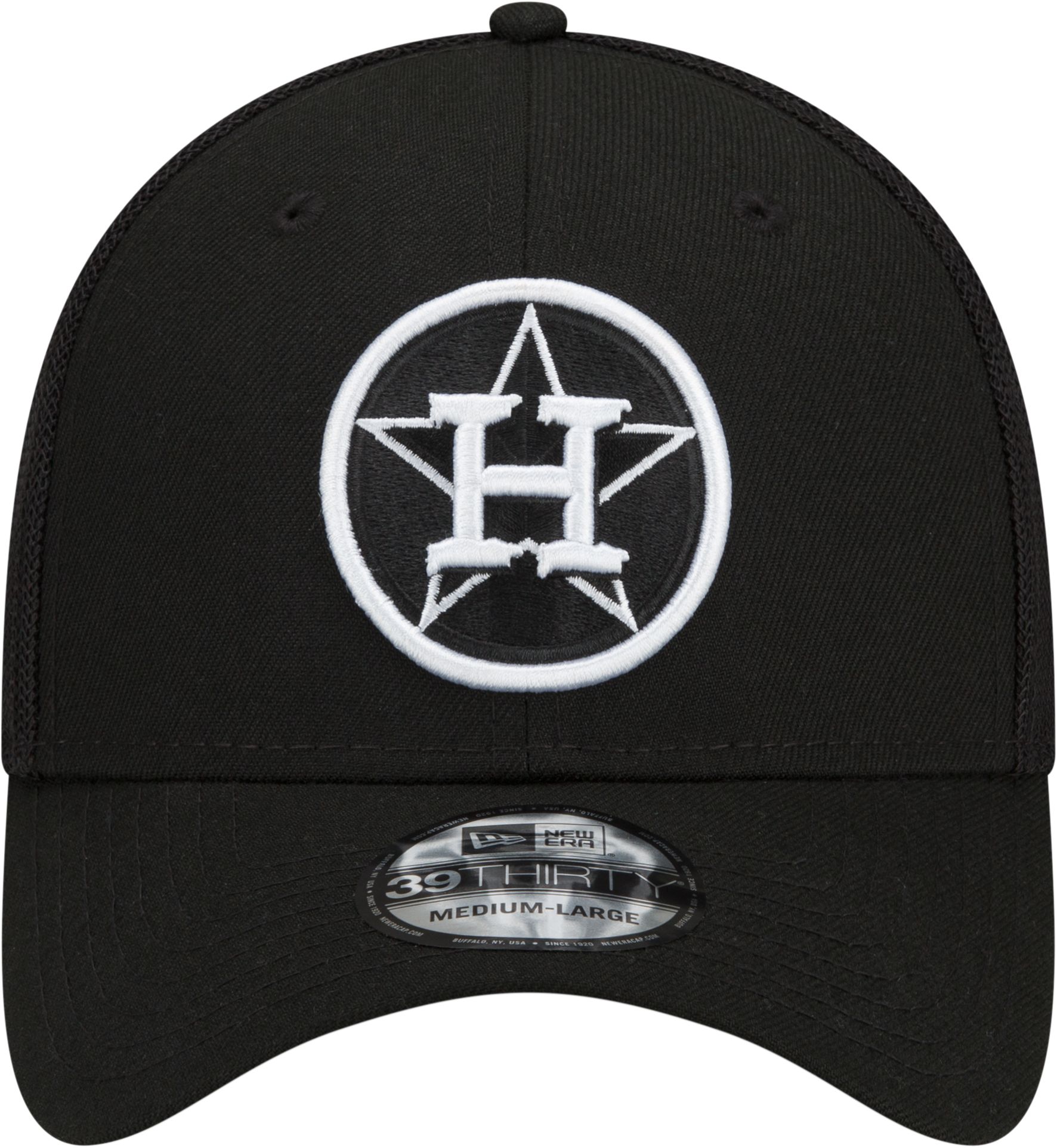 New Era Men's Houston Astros Batting Practice Black 39Thirty Stretch Fit Hat product image