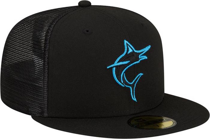 New Era Men's Blue, Red Miami Marlins City Connect 59FIFTY Fitted Hat