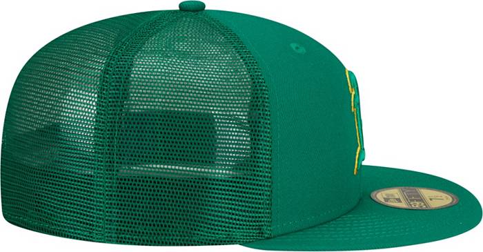 Oakland Athletics 2022-23 BATTING PRACTICE TRUCKER Green Fitted H