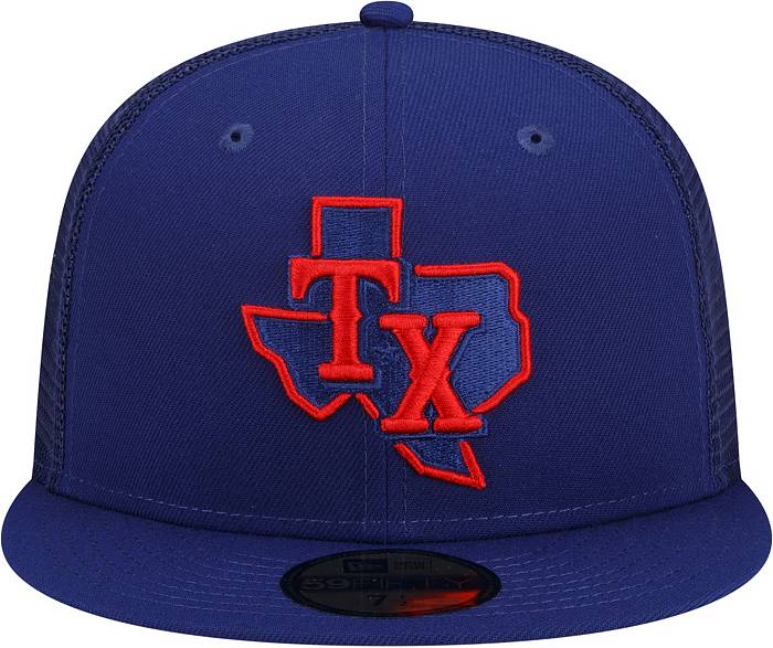 Texas Rangers 2023 Post Season Side Patch 59FIFTY Fitted Hat, Blue - Size: 7, MLB by New Era