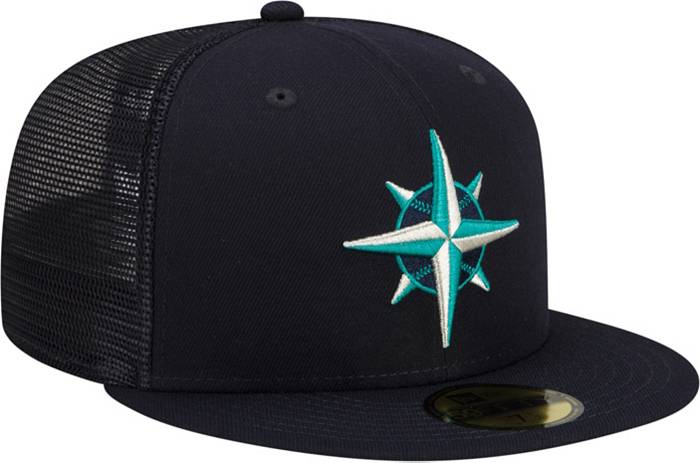 New Era Men's Seattle Mariners Batting Practice Dark Blue 59Fifty Fitted Hat