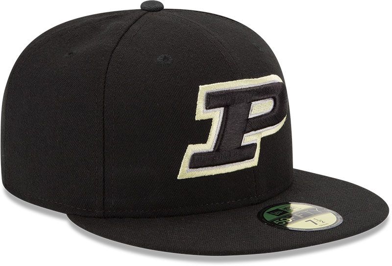 New Era Men's Purdue Boilermakers Black 59Fifty Fitted Hat product image