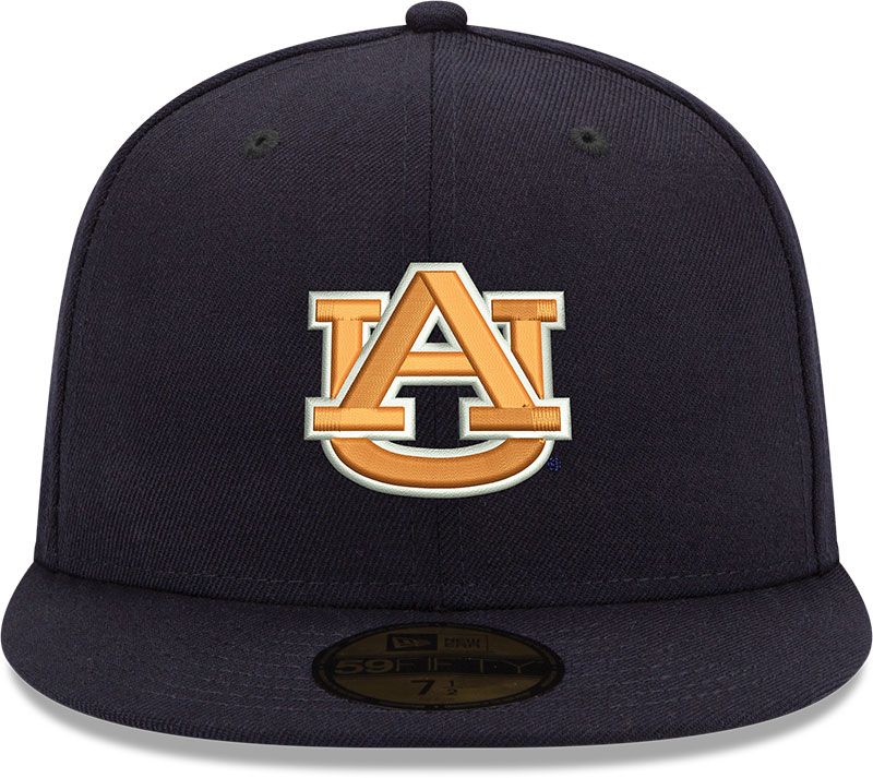 New Era Men's Auburn Tigers Blue 59Fifty Fitted Hat