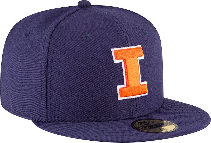 New Era Men's Illinois Fighting Illini Blue 59Fifty Fitted Hat product image