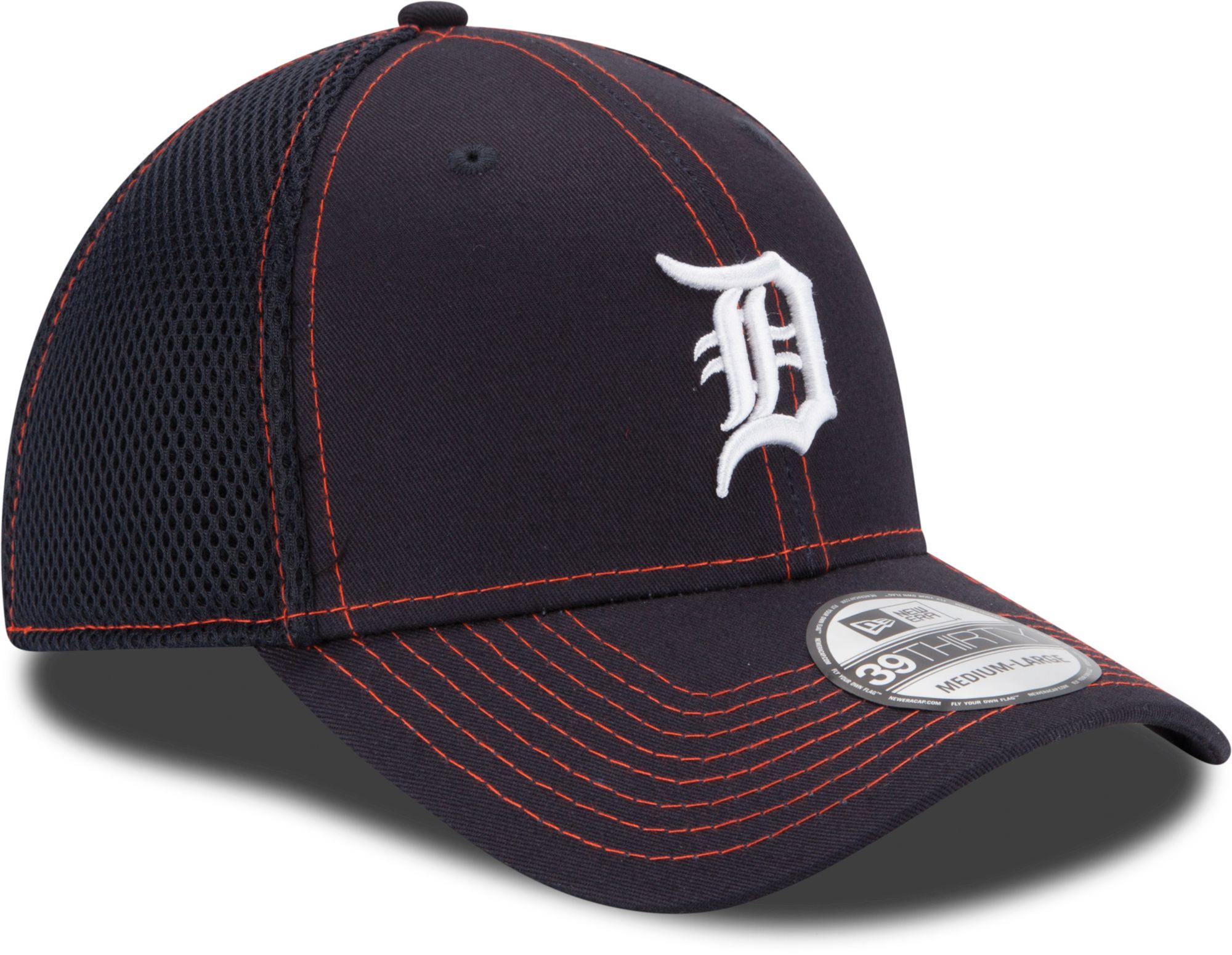 New Era Men's Detroit Tigers Navy 39Thirty Stretch Fit Hat