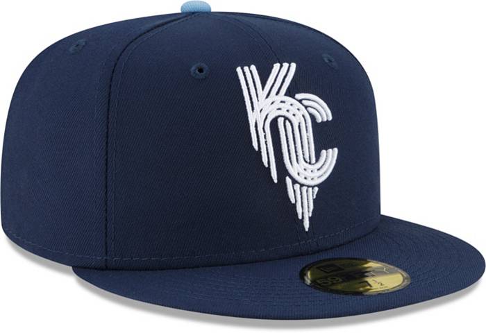 Kansas City Royals New Era Fitted Hat Unisex Blue/White New with