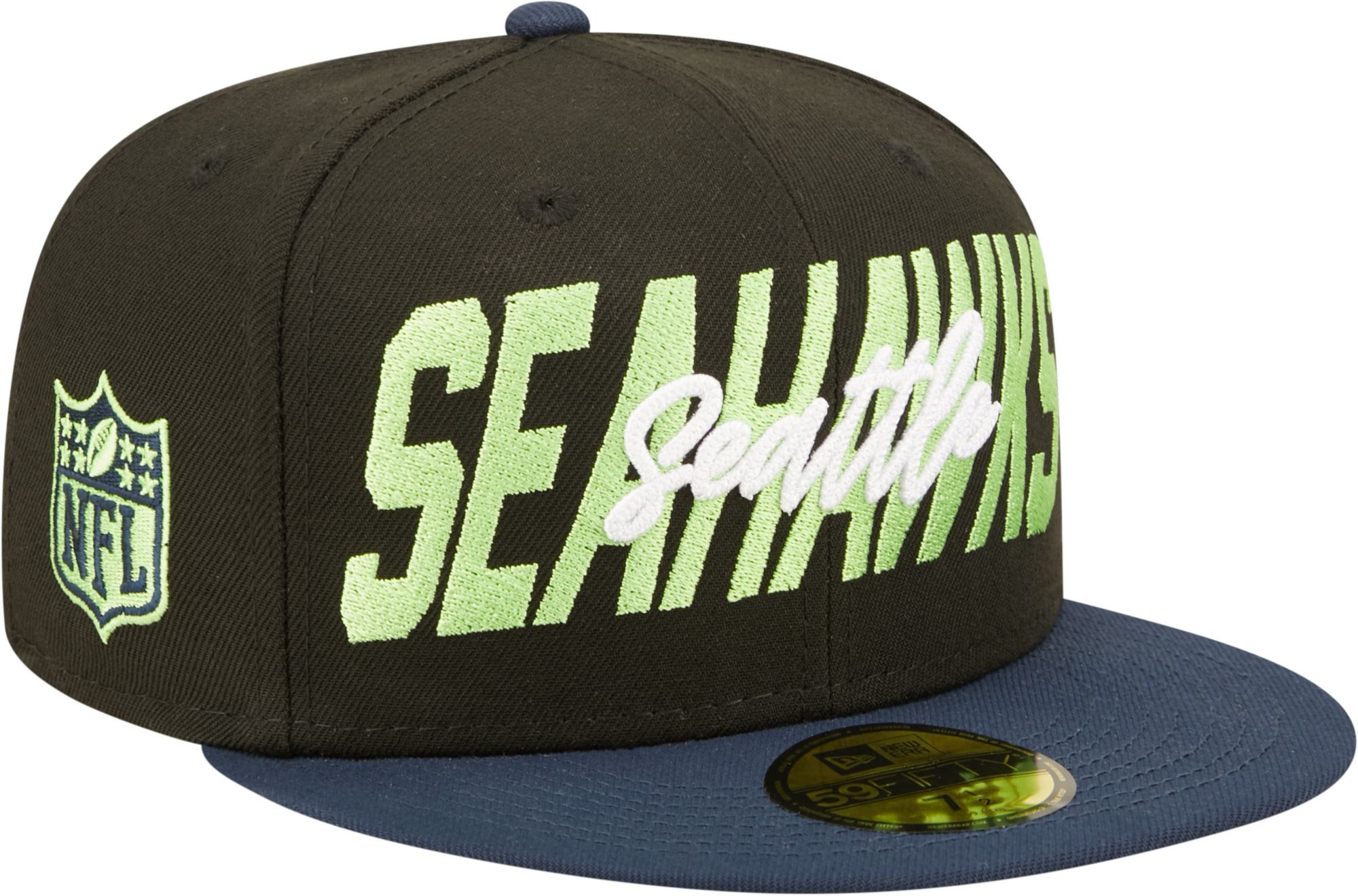 New Era Men's Seattle Seahawks 2022 NFL Draft 59Fifty Black Fitted Hat product image