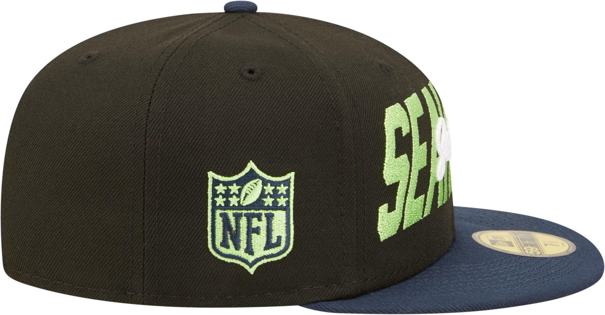 New Era Men's Seattle Seahawks 2022 NFL Draft 59Fifty Black Fitted Hat product image