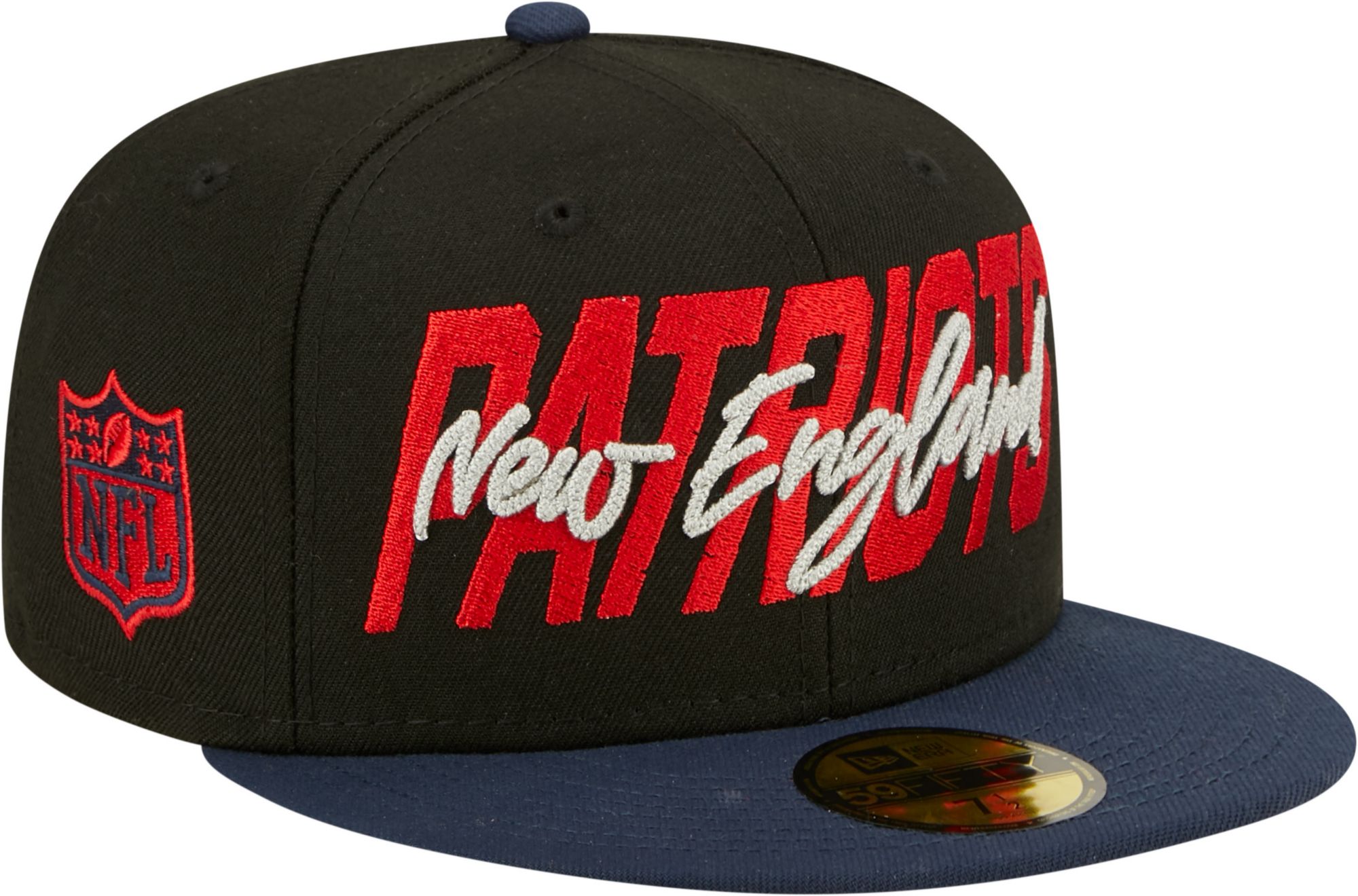 New Era Men's New England Patriots 2022 NFL Draft 59Fifty Black Fitted Hat product image
