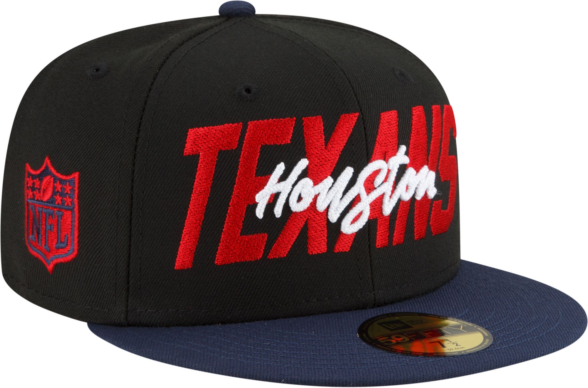 New Era Men's Houston Texans 2022 NFL Draft 59Fifty Black Fitted Hat product image