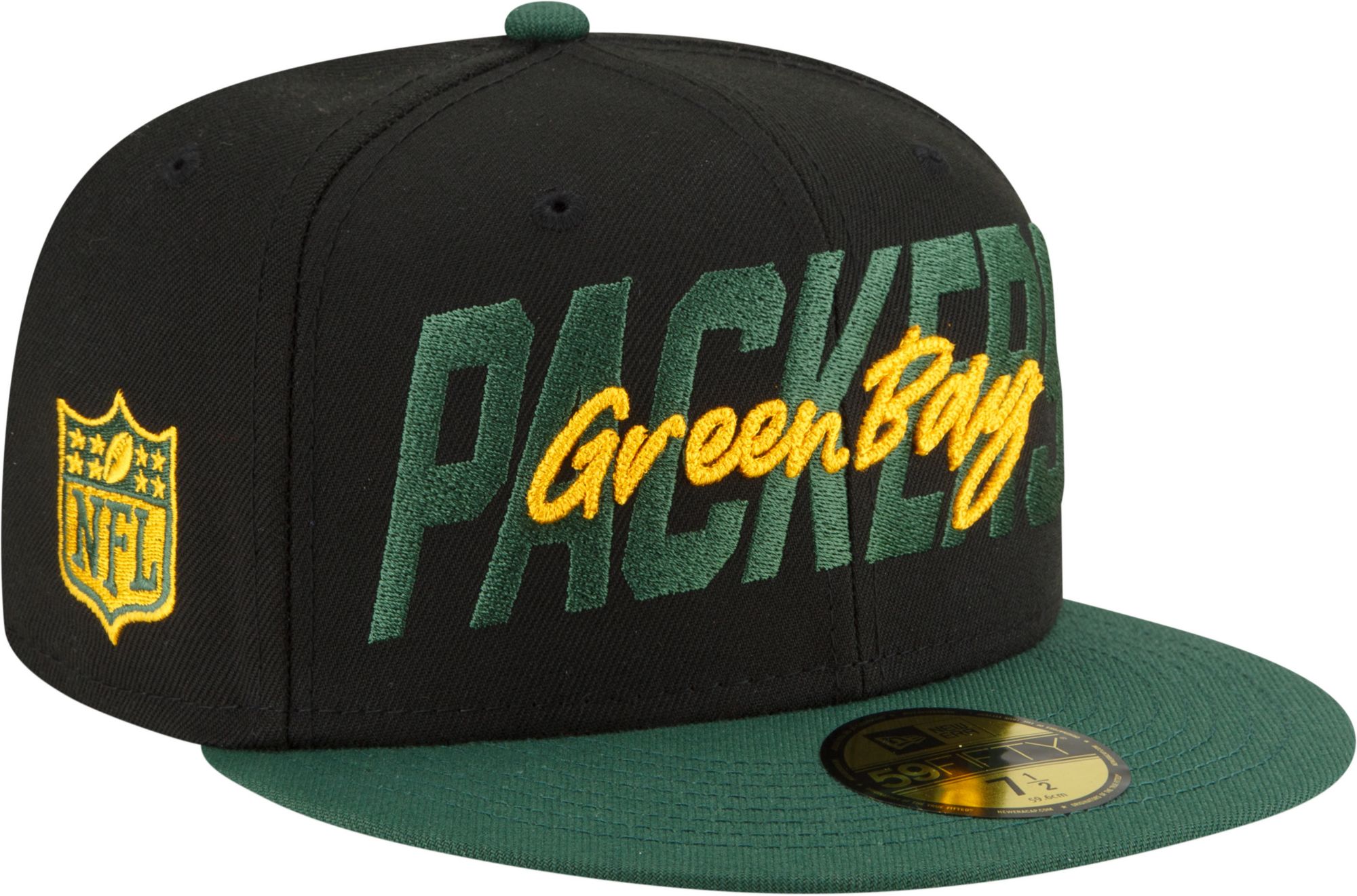 New Era Men's Green Bay Packers 2022 NFL Draft 59Fifty Black Fitted Hat product image