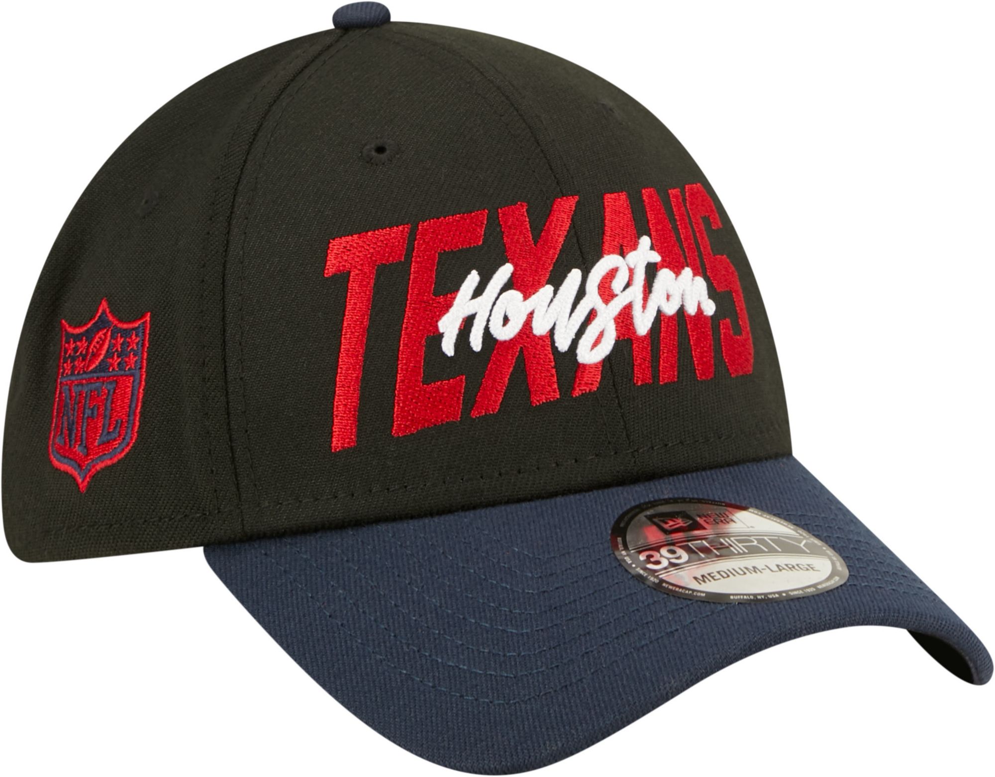 New Era Men's Houston Texans 2022 NFL Draft 39Thirty Black Stretch Fit Hat product image