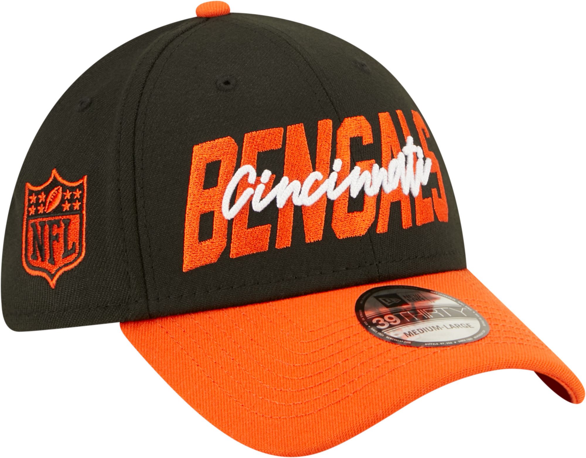 New Era Men's Cincinnati Bengals 2022 NFL Draft 39Thirty Black Stretch Fit Hat product image