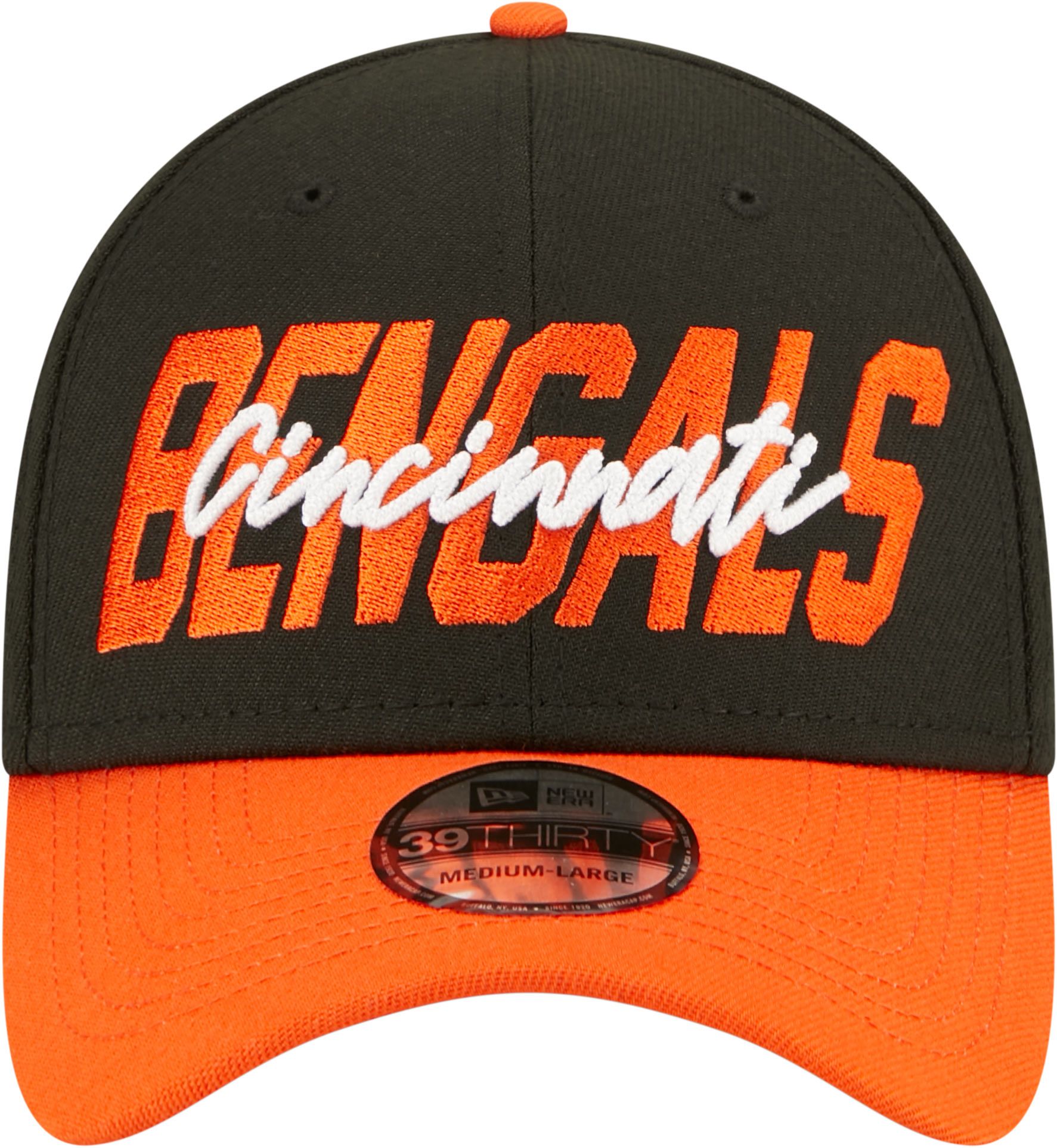 New Era Men's Cincinnati Bengals 2022 NFL Draft 39Thirty Black Stretch Fit Hat product image