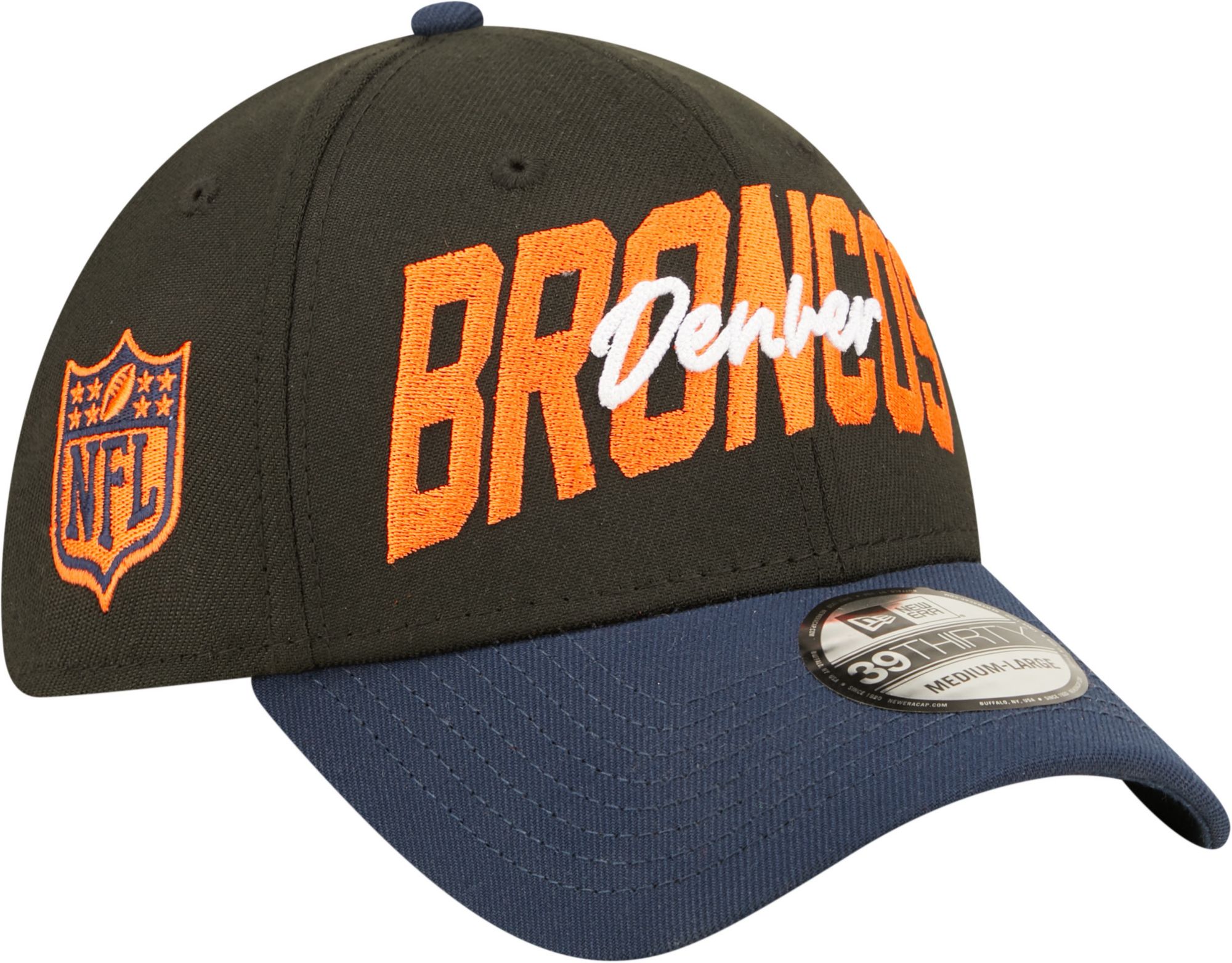 New Era Men's Denver Broncos 2022 NFL Draft 39Thirty Black Stretch Fit Hat product image