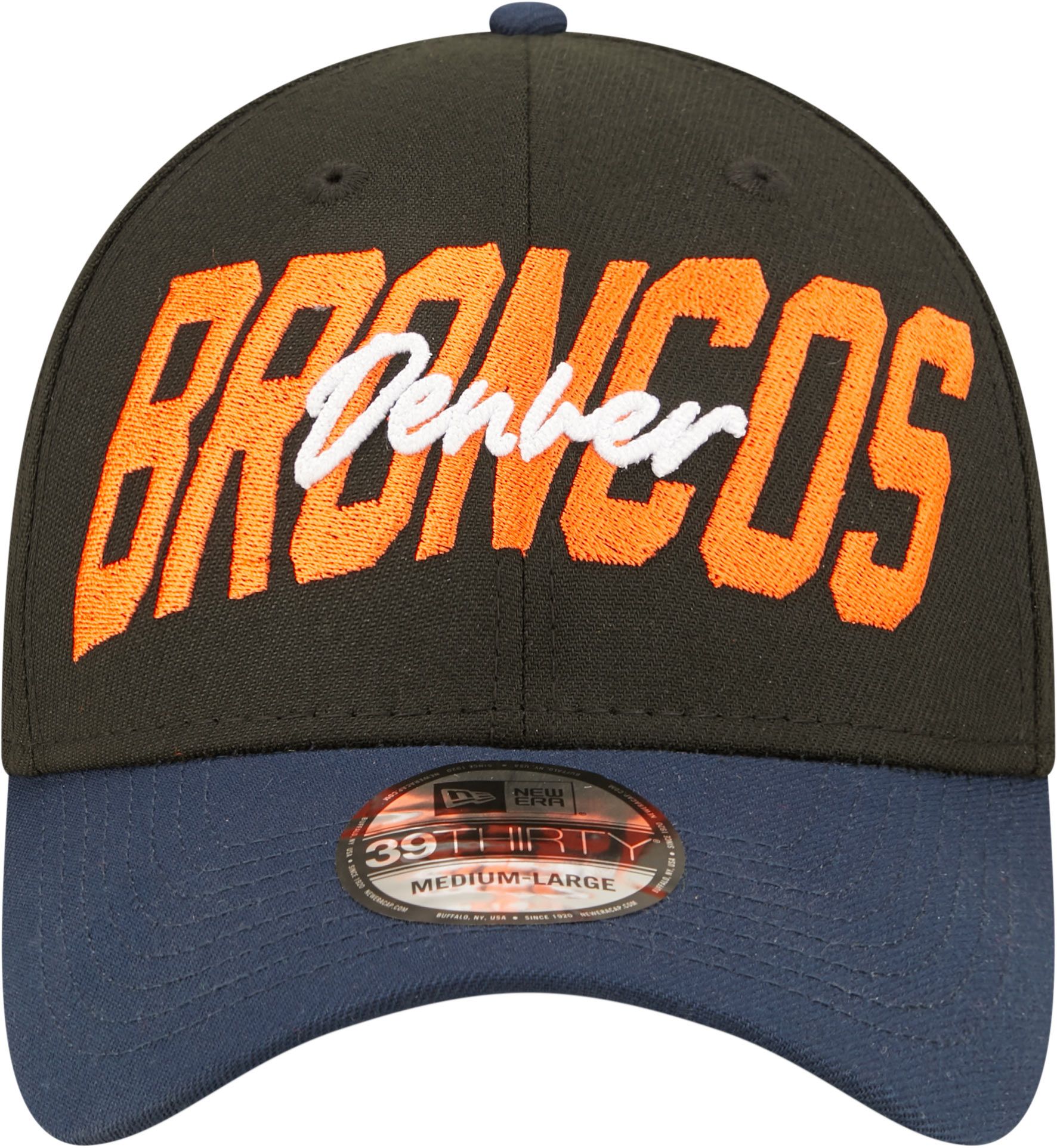 New Era Men's Denver Broncos 2022 NFL Draft 39Thirty Black Stretch Fit Hat product image