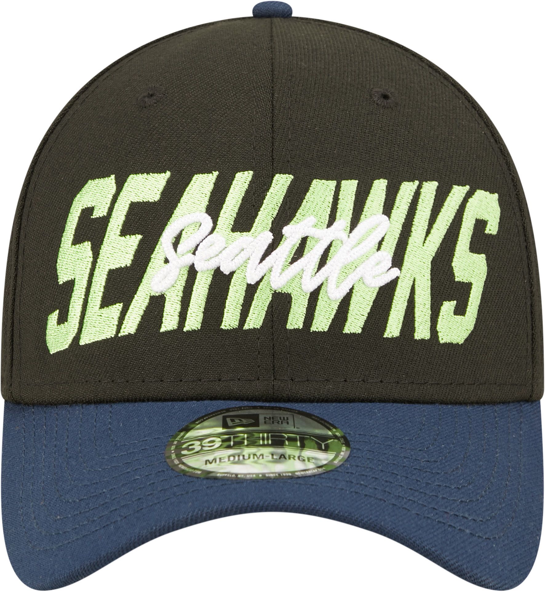 New Era Men's Seattle Seahawks 2022 NFL Draft 39Thirty Black Stretch Fit Hat product image