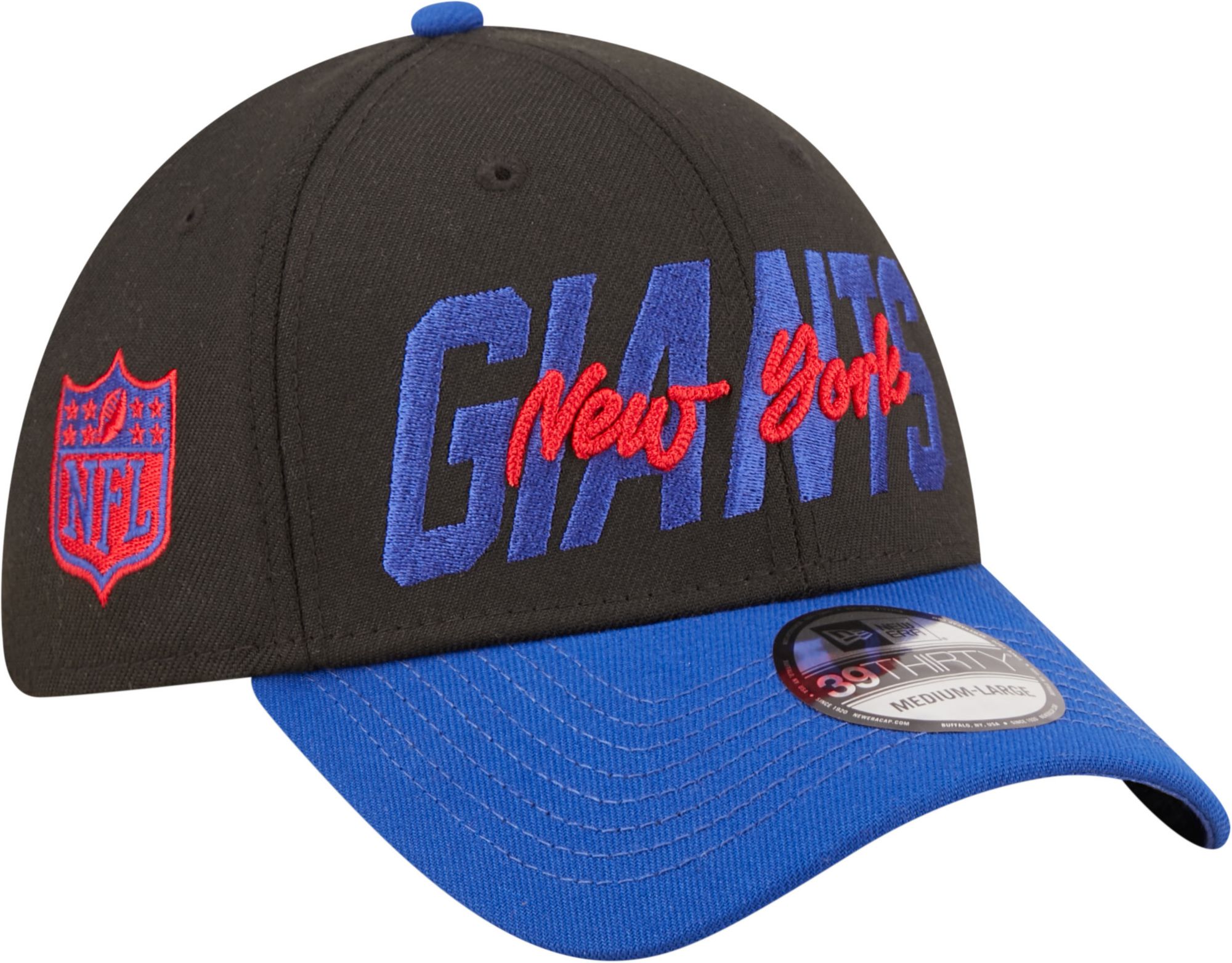 New Era Men's New York Giants 2022 NFL Draft 39Thirty Black Stretch Fit Hat product image