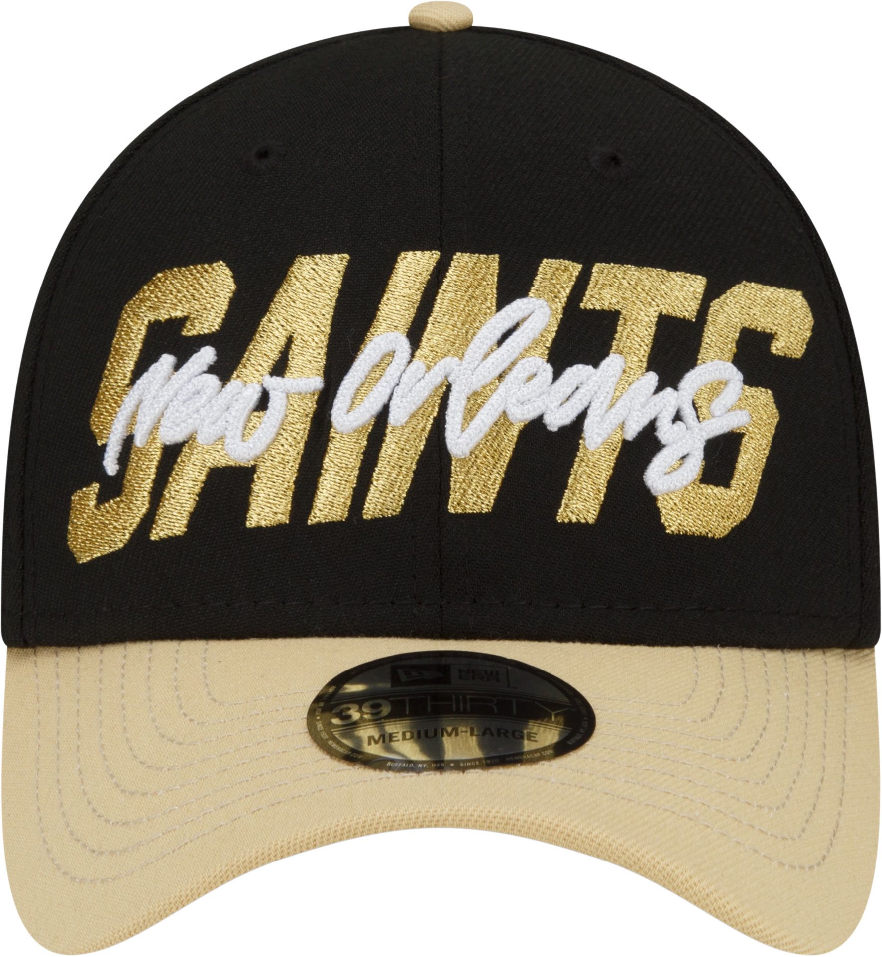 New Era Men's New Orleans Saints 2022 NFL Draft 39Thirty Black Stretch Fit Hat product image