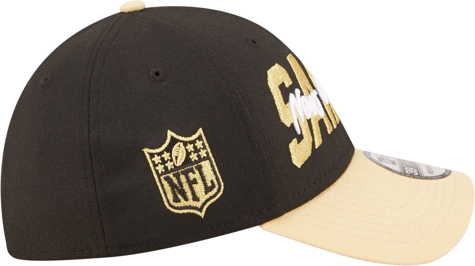 New Era Men's New Orleans Saints 2022 NFL Draft 39Thirty Black Stretch Fit Hat product image