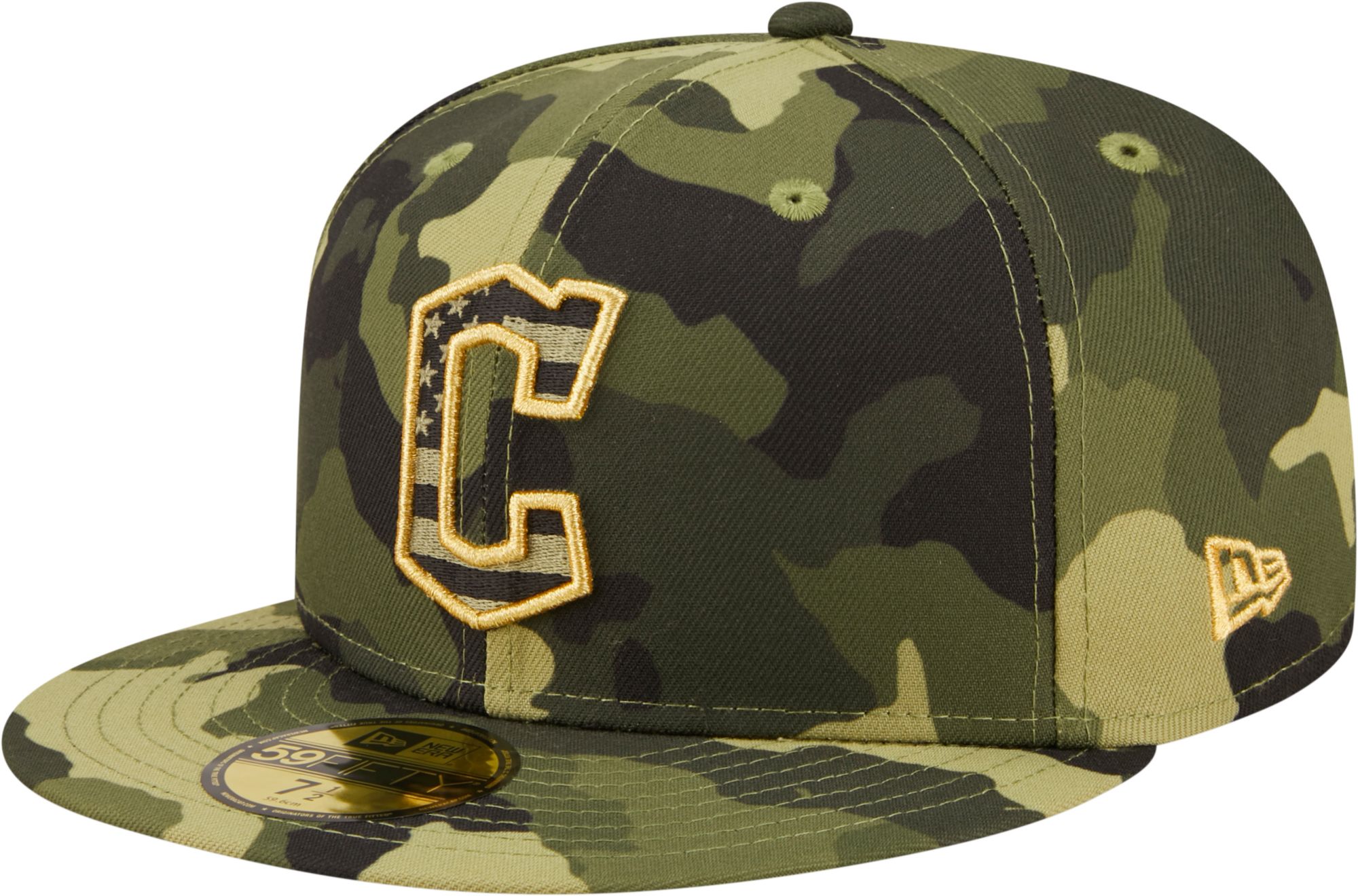 New Era Men's Armed Forces Day 2022 Cleveland Guardians Camo 59Fifty City Fitted Hat product image