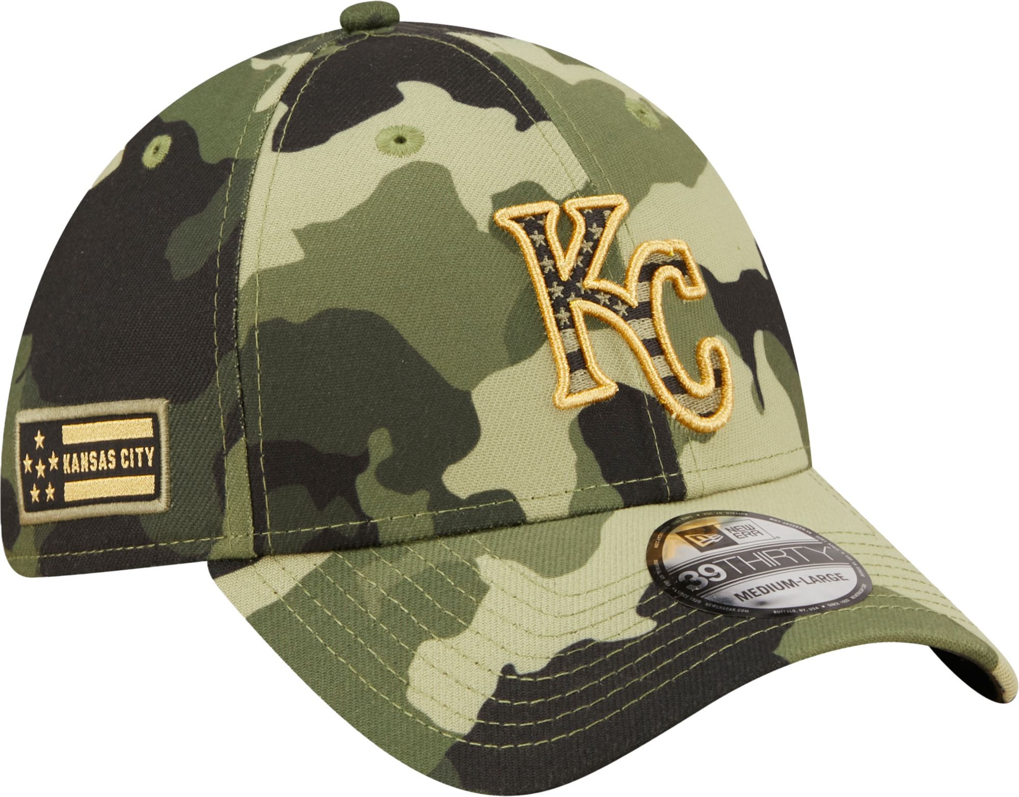 New Era Men's Armed Forces Day 2022 Kansas City Royals Camo 39Thirty Stretch Fit Hat product image