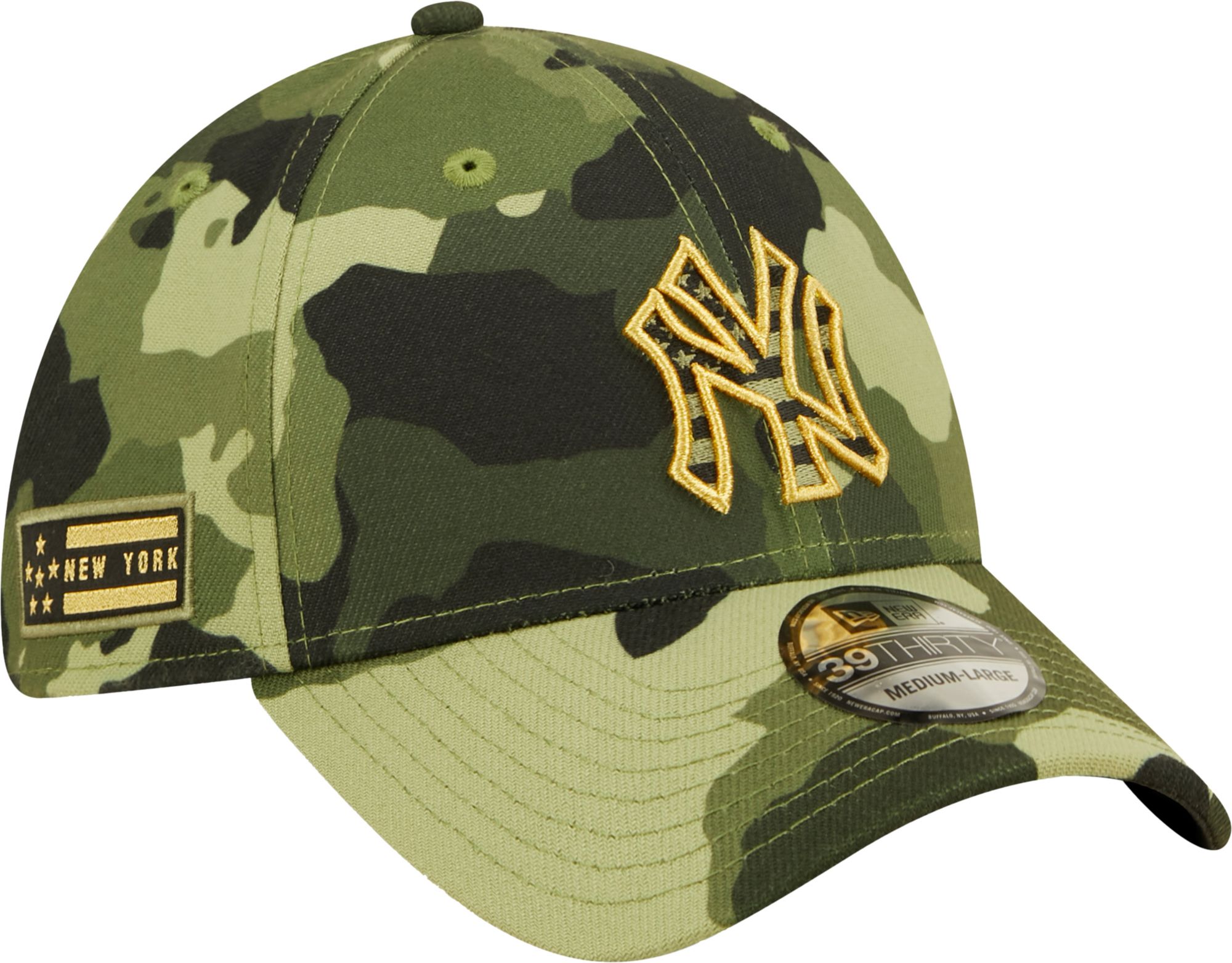 New Era Men's Armed Forces Day 2022 New York Yankees Camo 39Thirty Stretch Fit Hat product image