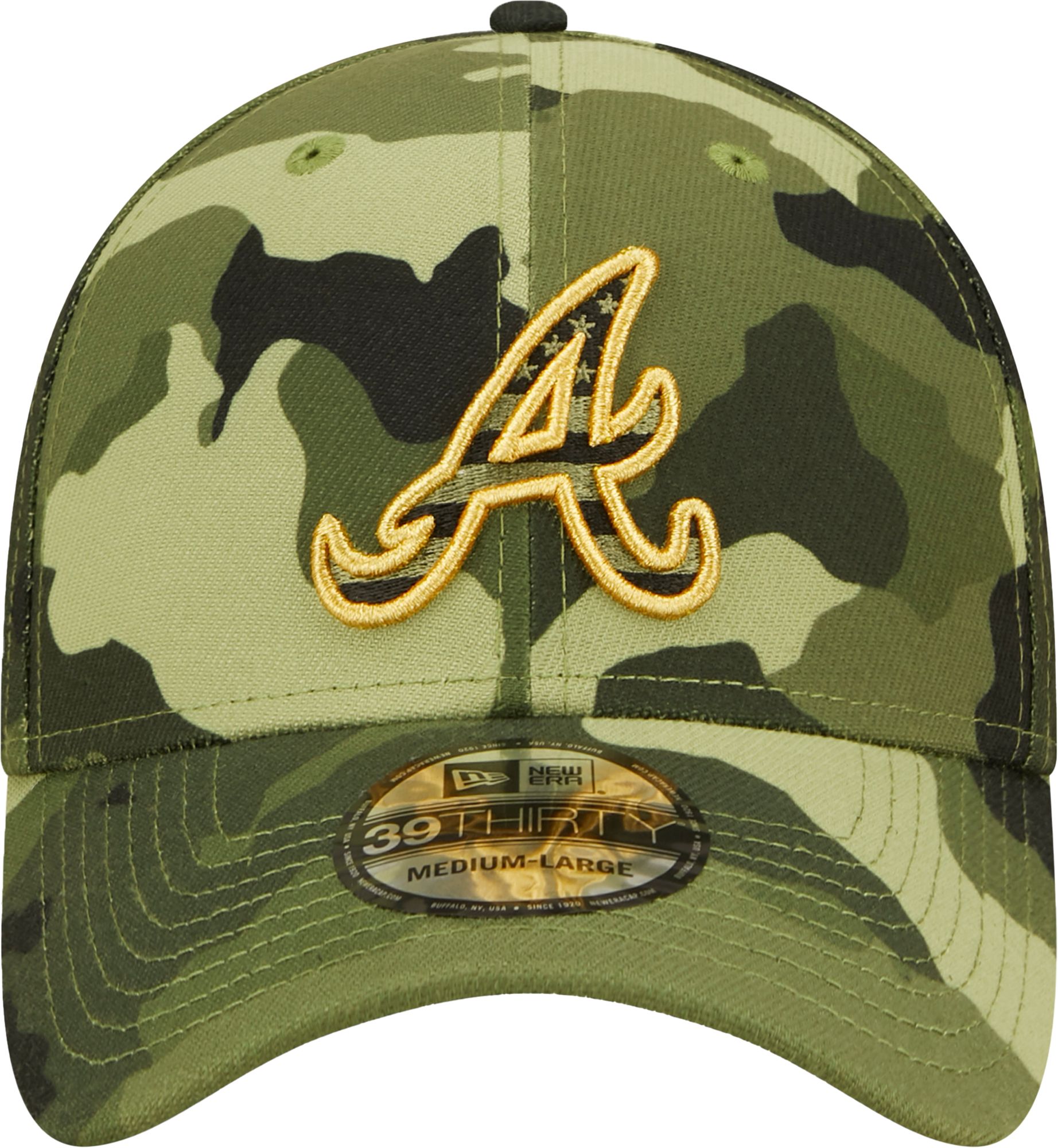 New Era Men's Armed Forces Day 2022 Atlanta Braves Camo 39Thirty Stretch Fit Hat product image