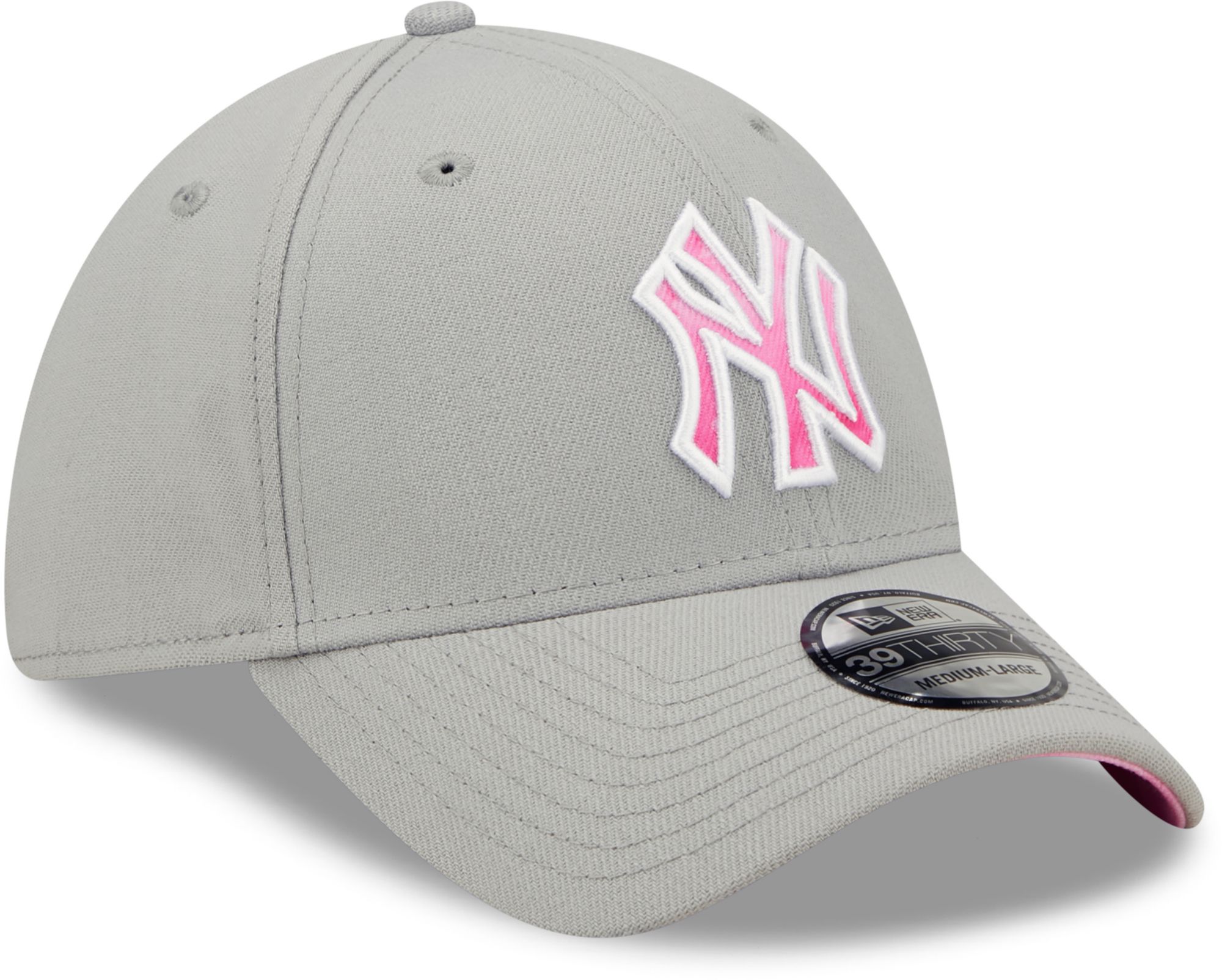 New Era Men's Mother's Day '22 New York Yankees Grey 39Thirty Stretch Fit Hat product image